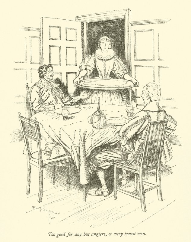 Olta balıkçıları veya çok dürüst erkekler dışında herkes için fazla iyi by Edmund Joseph after Sullivan