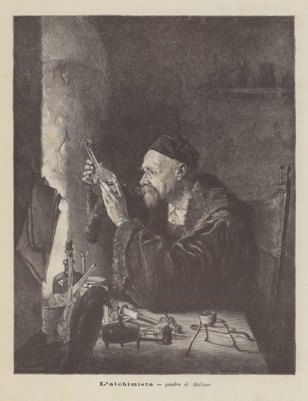 Lalchemist, Hellmer tarafından resim by Edmund Ritter von Hellmer