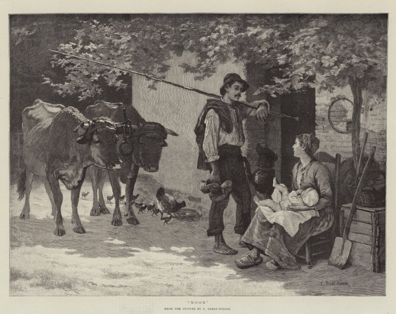Öğle vakti by Edouard Debat Ponsan