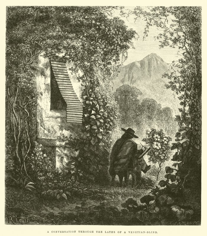 Sessizler Arasında, 1895 kromolitograf kromolitograf by Edouard Riou
