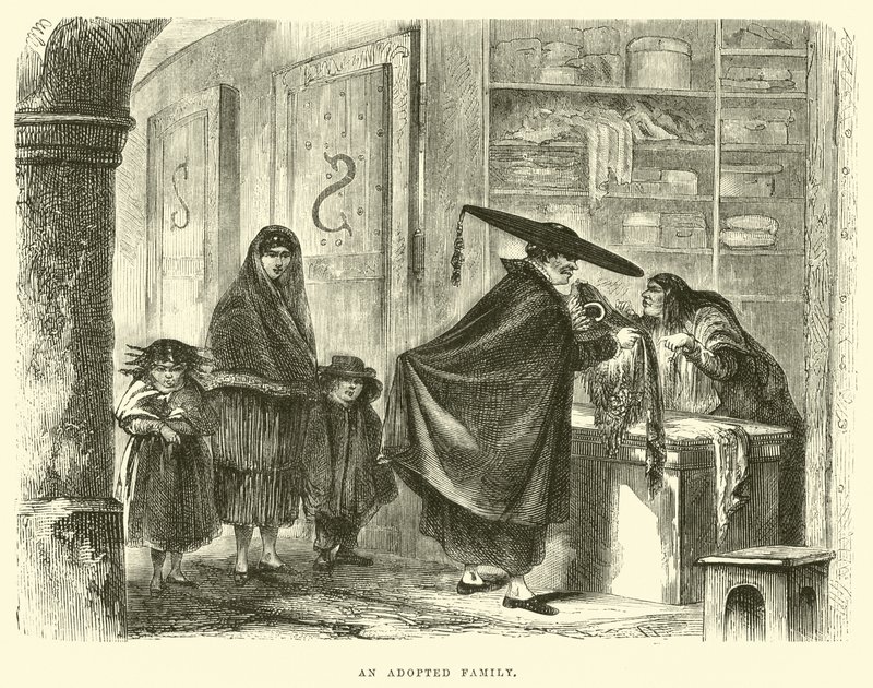 An adopted family  by Edouard Riou