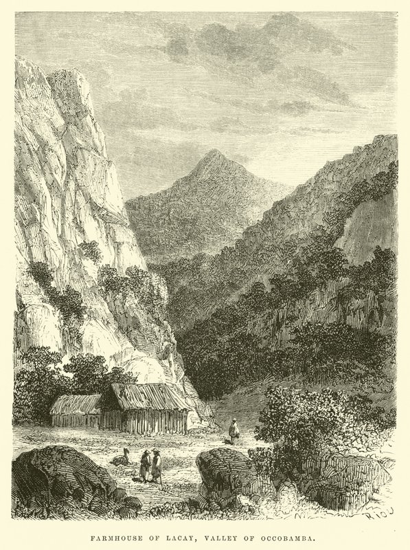 Lacay Çiftlik Evi, Occobamba Vadisi by Edouard Riou