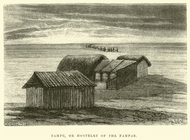 Tampu veya Pampaların hanları by Edouard Riou