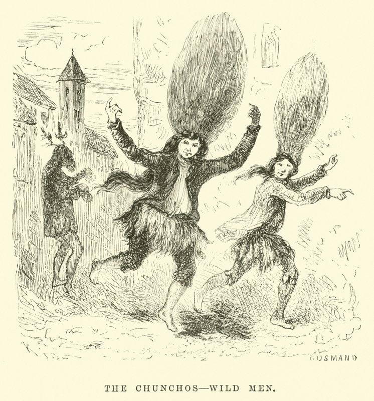 Chunchos, vahşi adamlar by Edouard Riou