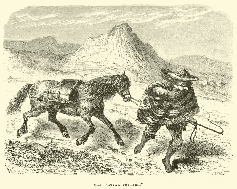 The Royal Courier  by Edouard Riou
