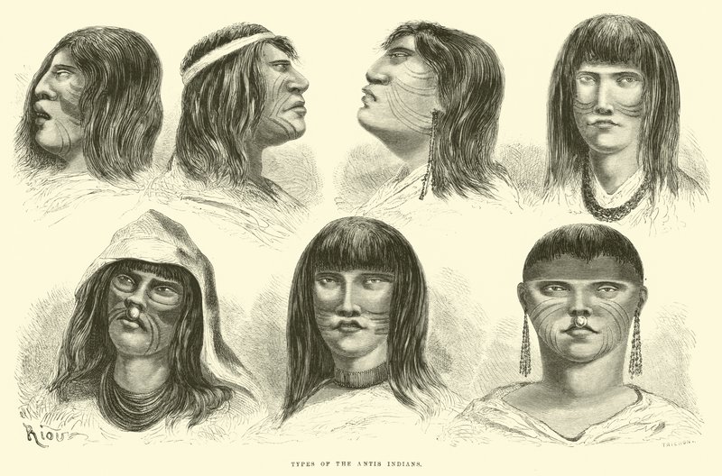 Antis Kızılderililerinin Türleri by Edouard Riou