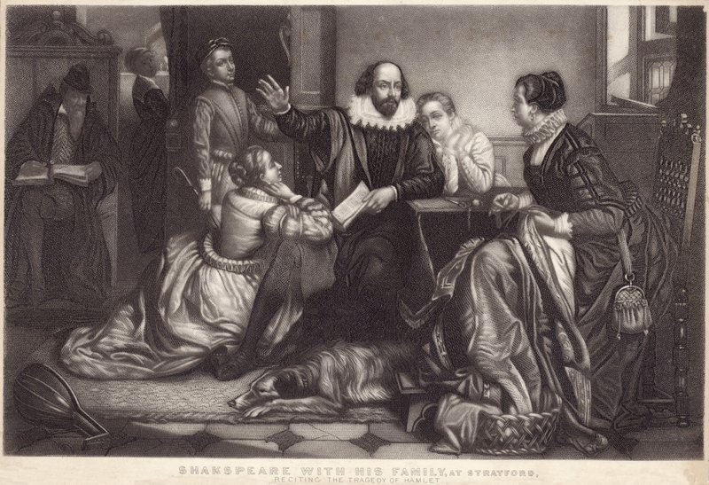 Shakespeare ailesiyle birlikte Stratford on Avon