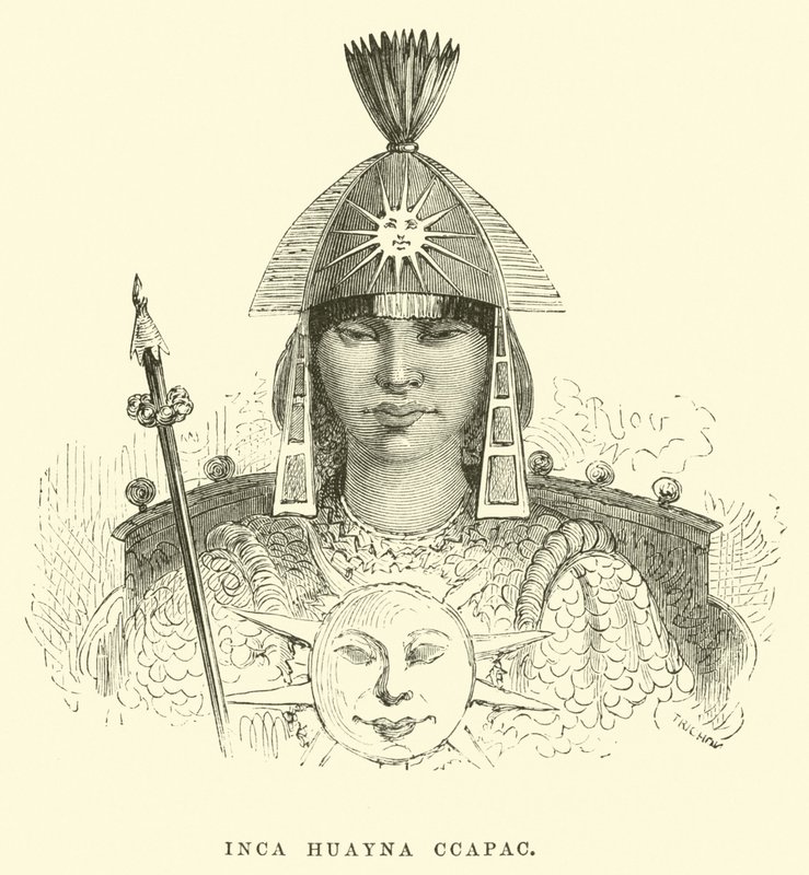 İnka Huayna Capac by Edouard Riou