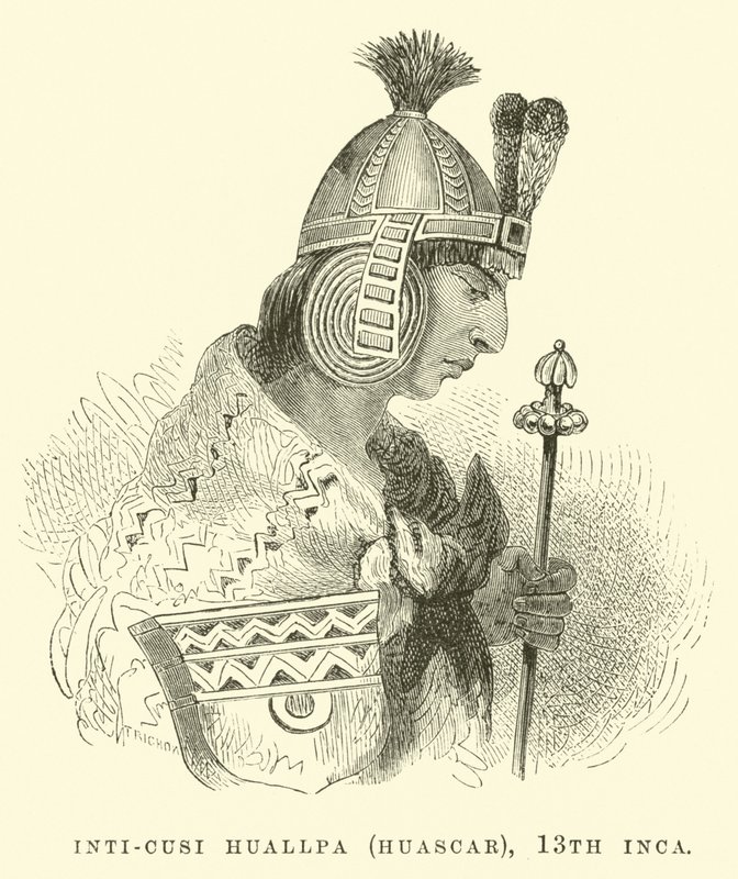 Inti-Cusi Huallpa (Huascar), 13. İnka by Edouard Riou