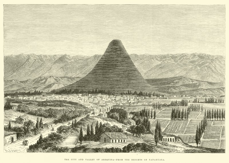 Yanahuara Tepelerinden Arequipa Şehri ve Vadisi by Edouard Riou