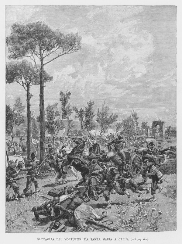 Volturno Savaşı (gravür) by Edouardo Matania