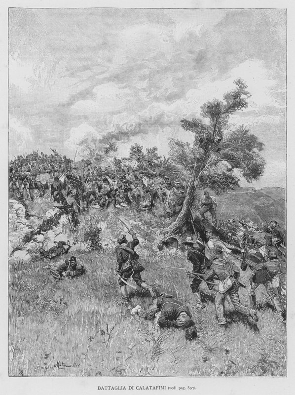 Calatafimi Savaşı (gravür) by Edouardo Matania