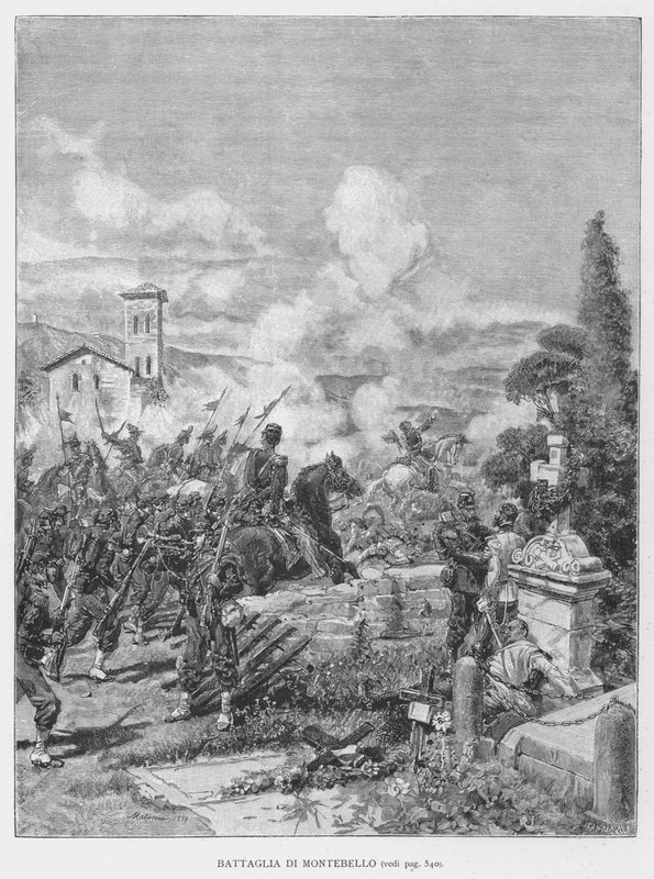 Montebello Savaşı (gravür) by Edouardo Matania