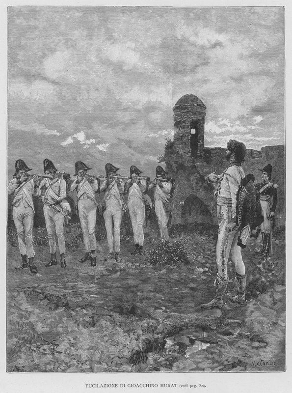 Gioacchino Murat çekimi (gravür) by Edouardo Matania