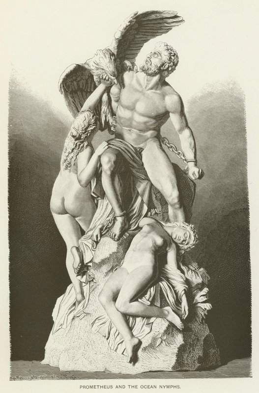 Prometheus ve Okyanus Perileri by Eduard Muller