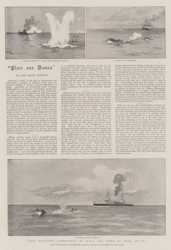 Denizde York Dükü SAİK tarafından komuta edilen HMS Crescent by Eduardo de Martino