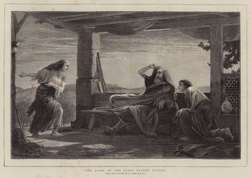 İlk Paskalya Pazarının Şafağı by Edward A. Armitage