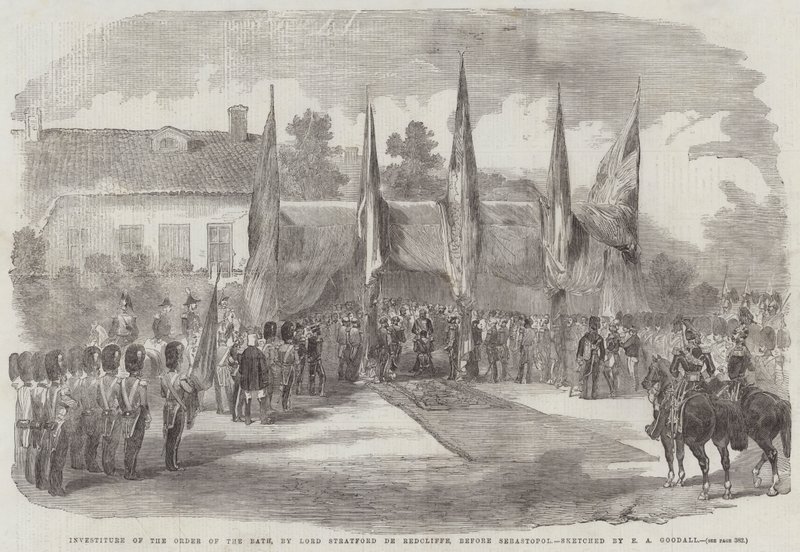 Investiture of the Bath Order of the Bath, Lord Stratford de Redcliffe tarafından, Sivastopol