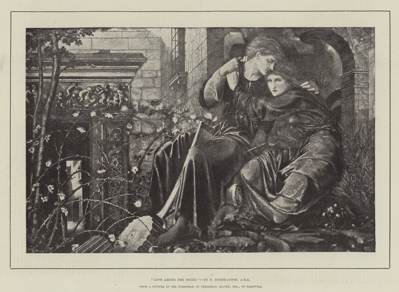Harabeler arasında aşk by Edward Burne Jones