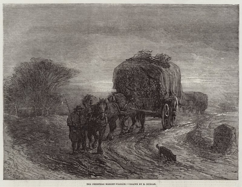 Noel Pazarı-Waggon by Edward Duncan