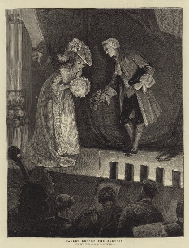 Perdenin önüne seslendi by Edward Frederick Brewtnall