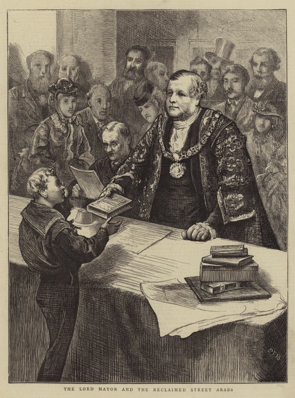 Lord Mayor ve Geri Kazanılan Sokak Arapları by Edward Frederick Brewtnall