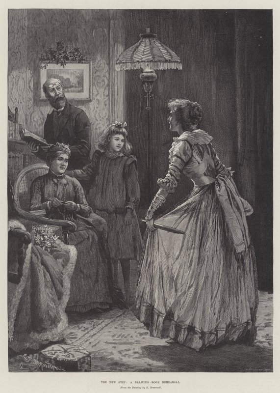 Yeni Adım, Bir Salon Provası by Edward Frederick Brewtnall