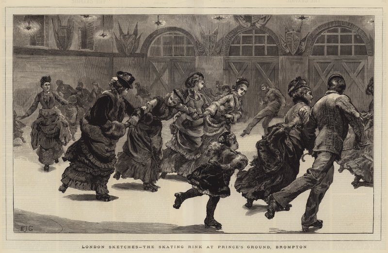 London Sketches, the Skating Rink at Prince