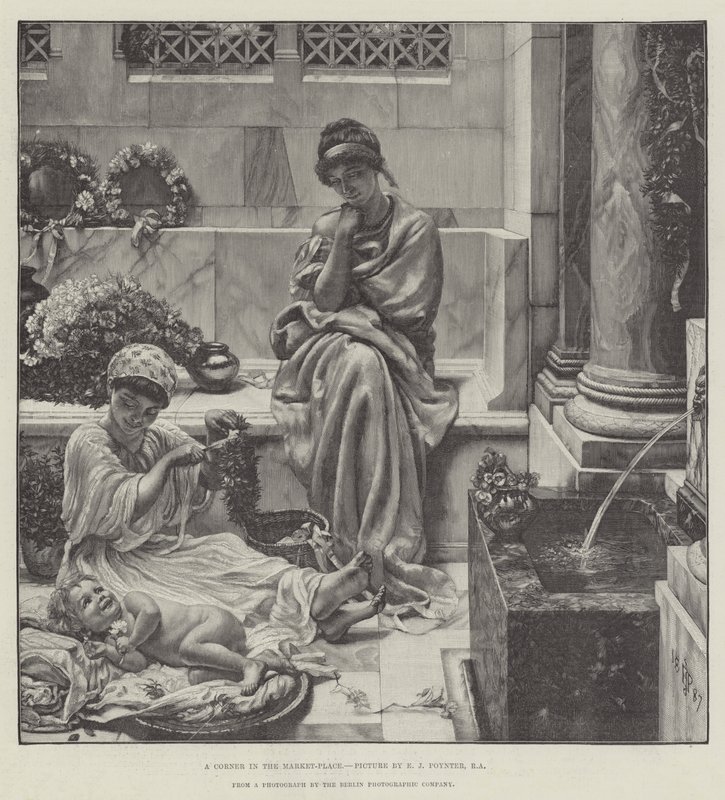 ಮಾರ್ಕೆಟ್-ಪ್ಲೇಸ್ ಟರ್ಕಿಯಲ್ಲಿ ಒಂದು ಮೂಲೆ by Edward John Poynter
