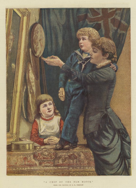 Eski Bloğun Bir Parçası (chromolitho) by Edward Killingworth Johnson