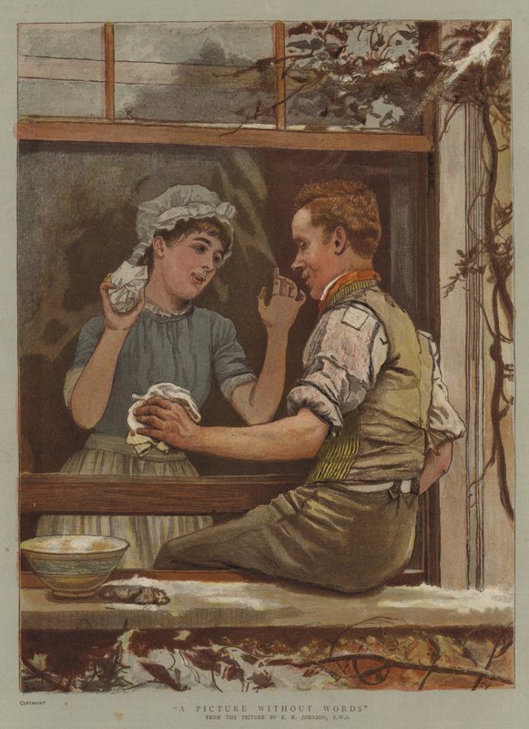 Sözsüz Bir Resim (chromolitho) by Edward Killingworth Johnson