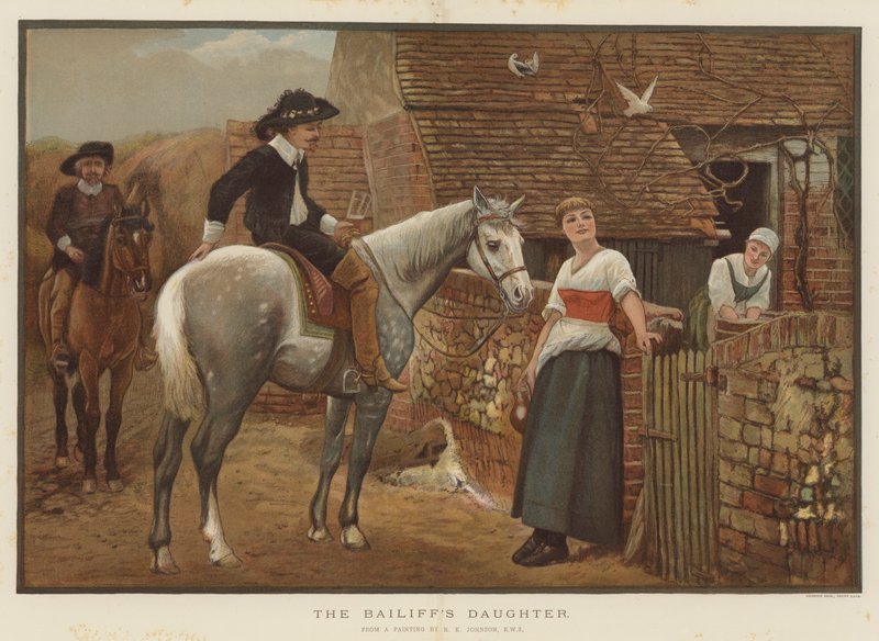Mübaşirin Kızı (chromolitho) by Edward Killingworth Johnson