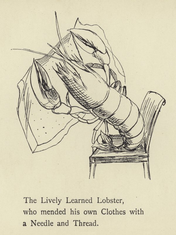 The Lively Learned Lobster  by Edward Lear