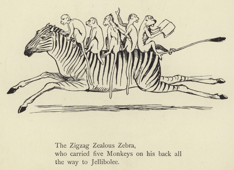 Zikzak Gayretli Zebra by Edward Lear