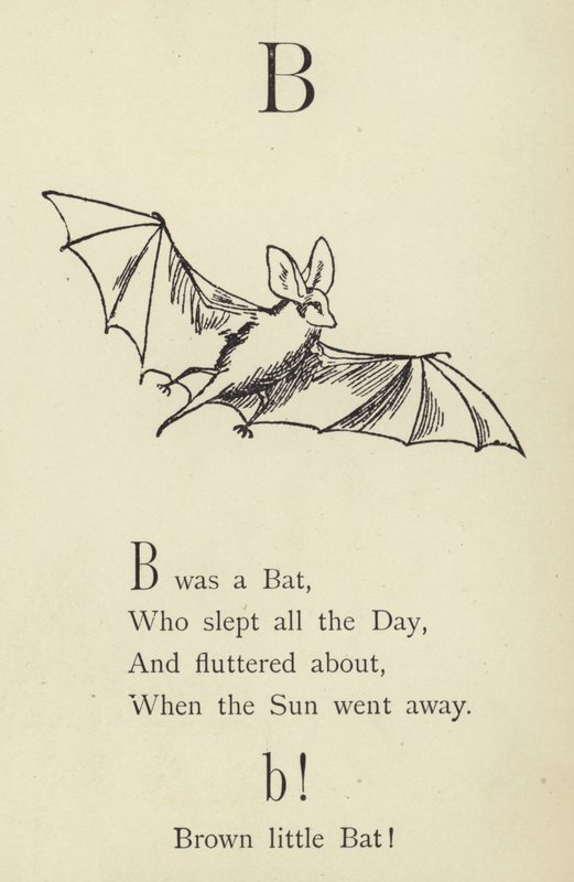 B harfi by Edward Lear