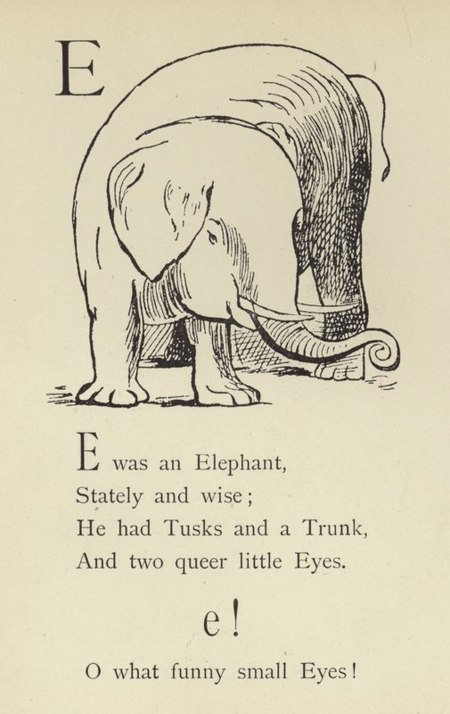 E harfi by Edward Lear