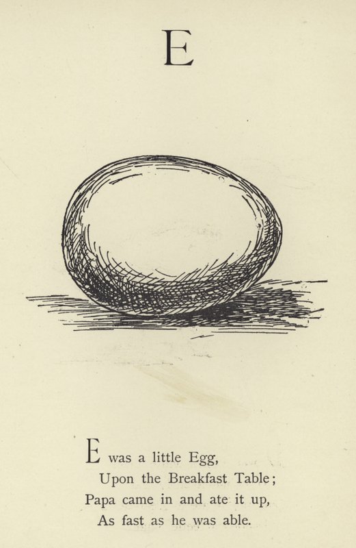 E harfi by Edward Lear