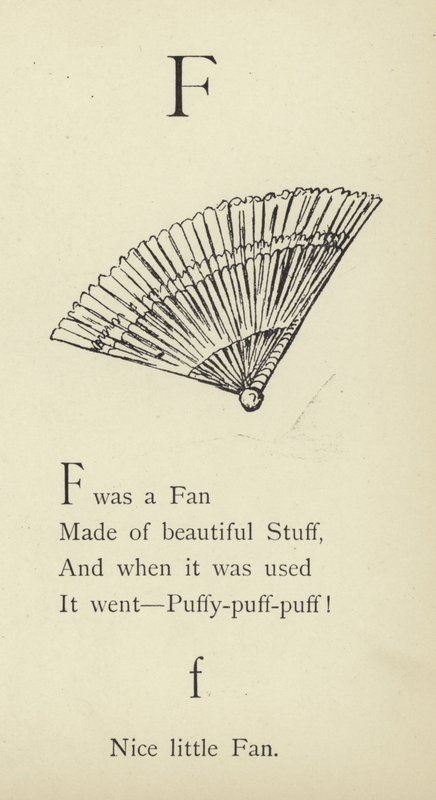 F harfi by Edward Lear