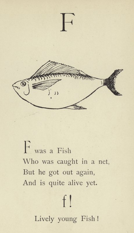 F harfi by Edward Lear