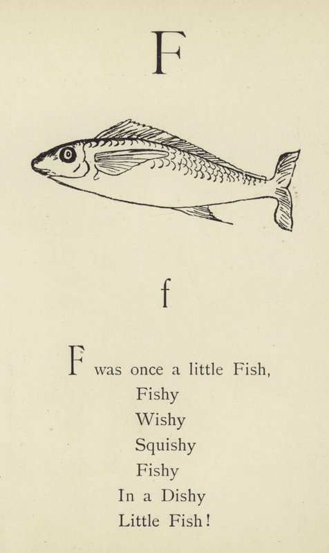 F harfi by Edward Lear