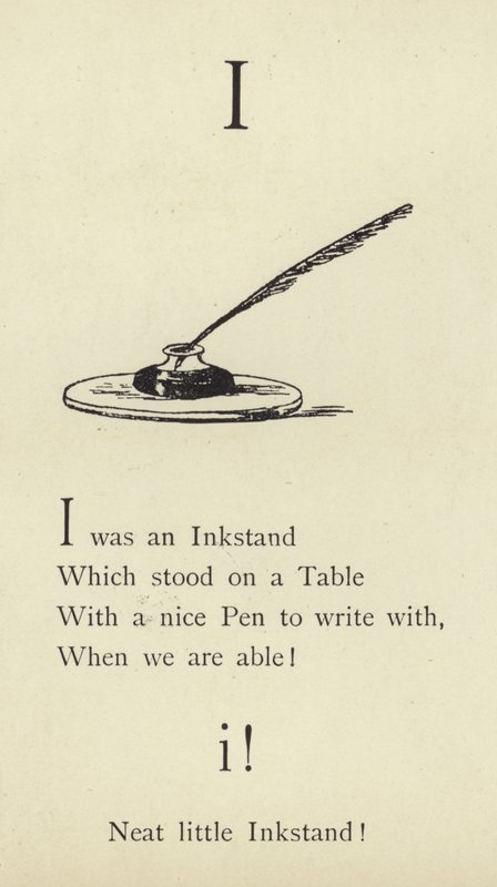 The letter I  by Edward Lear