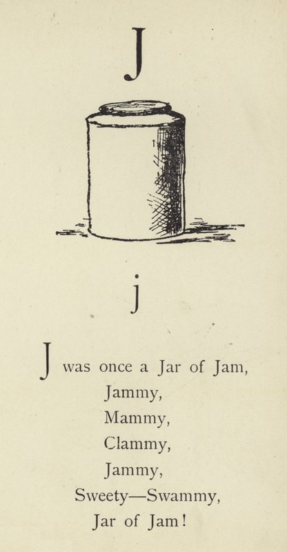 The letter J  by Edward Lear