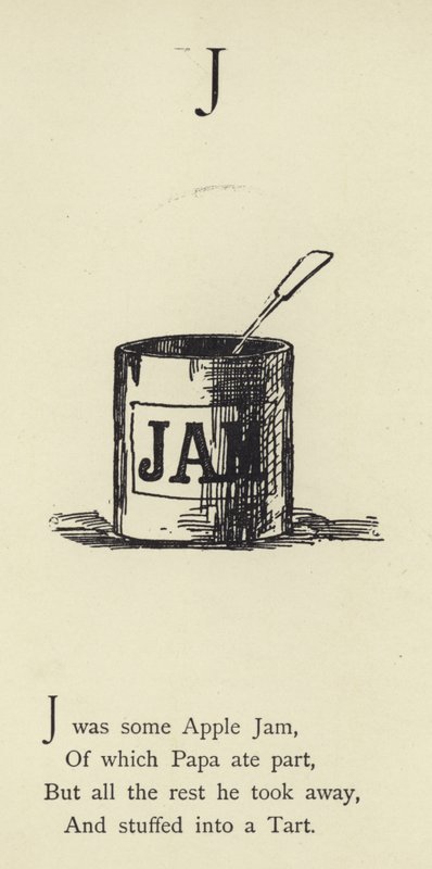J harfi by Edward Lear