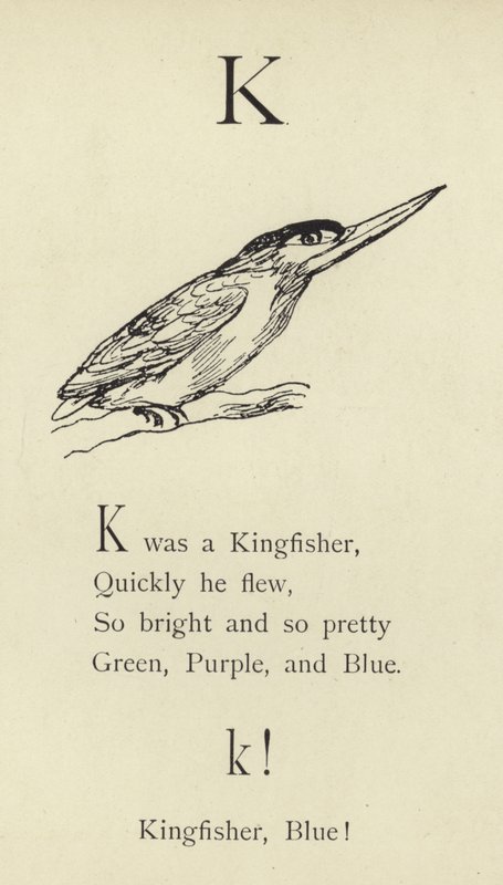 The letter K  by Edward Lear