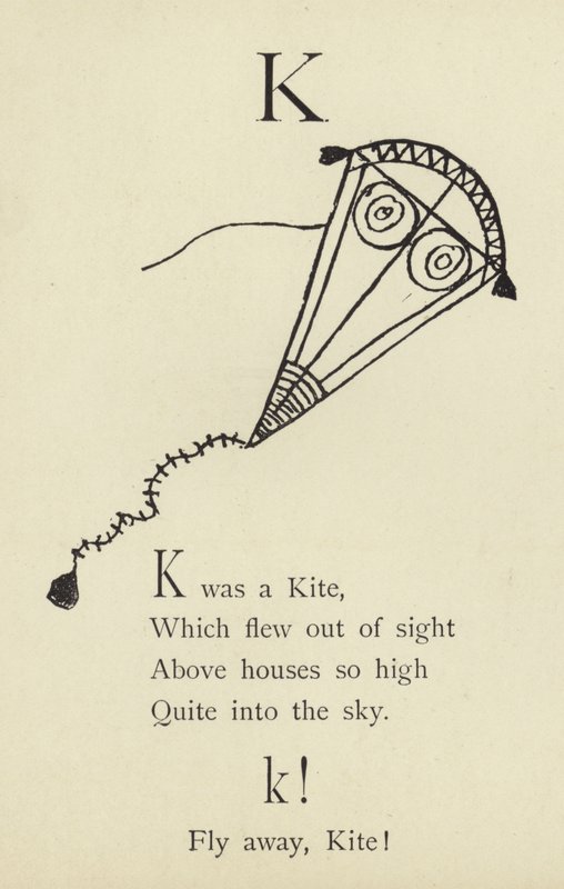 K harfi by Edward Lear