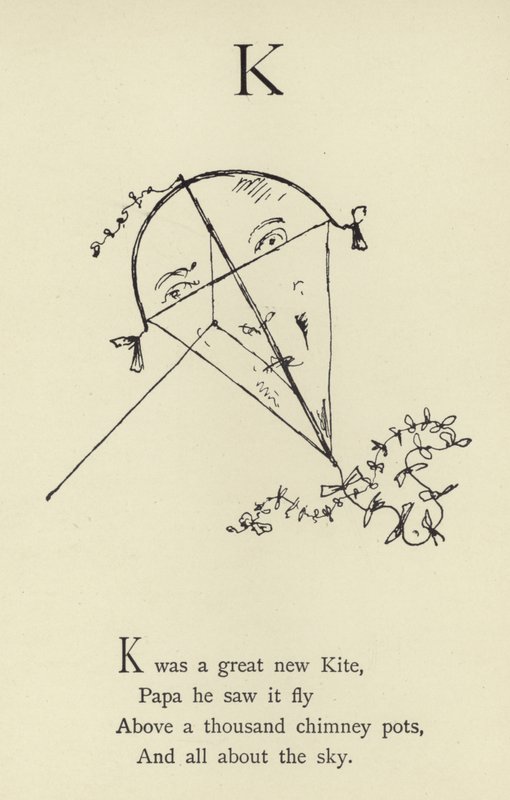 K harfi by Edward Lear