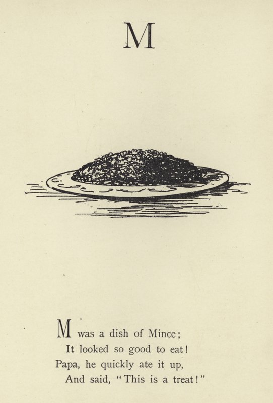 The letter M  by Edward Lear