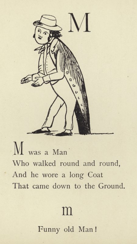 M harfi by Edward Lear