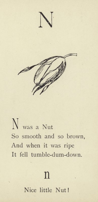 The letter N  by Edward Lear