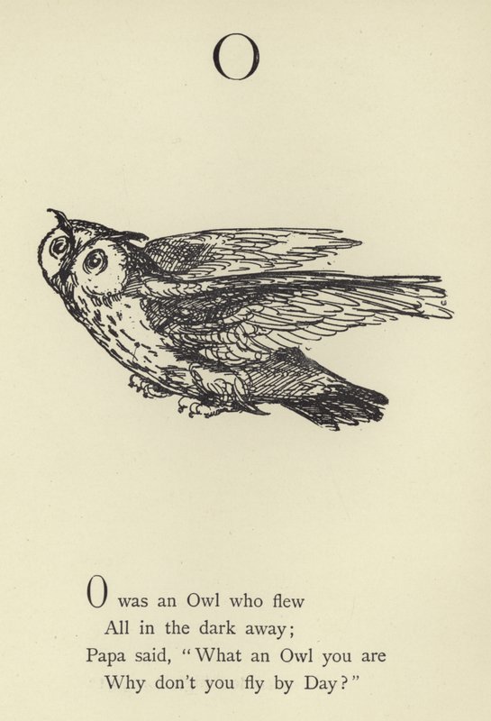 The letter O  by Edward Lear